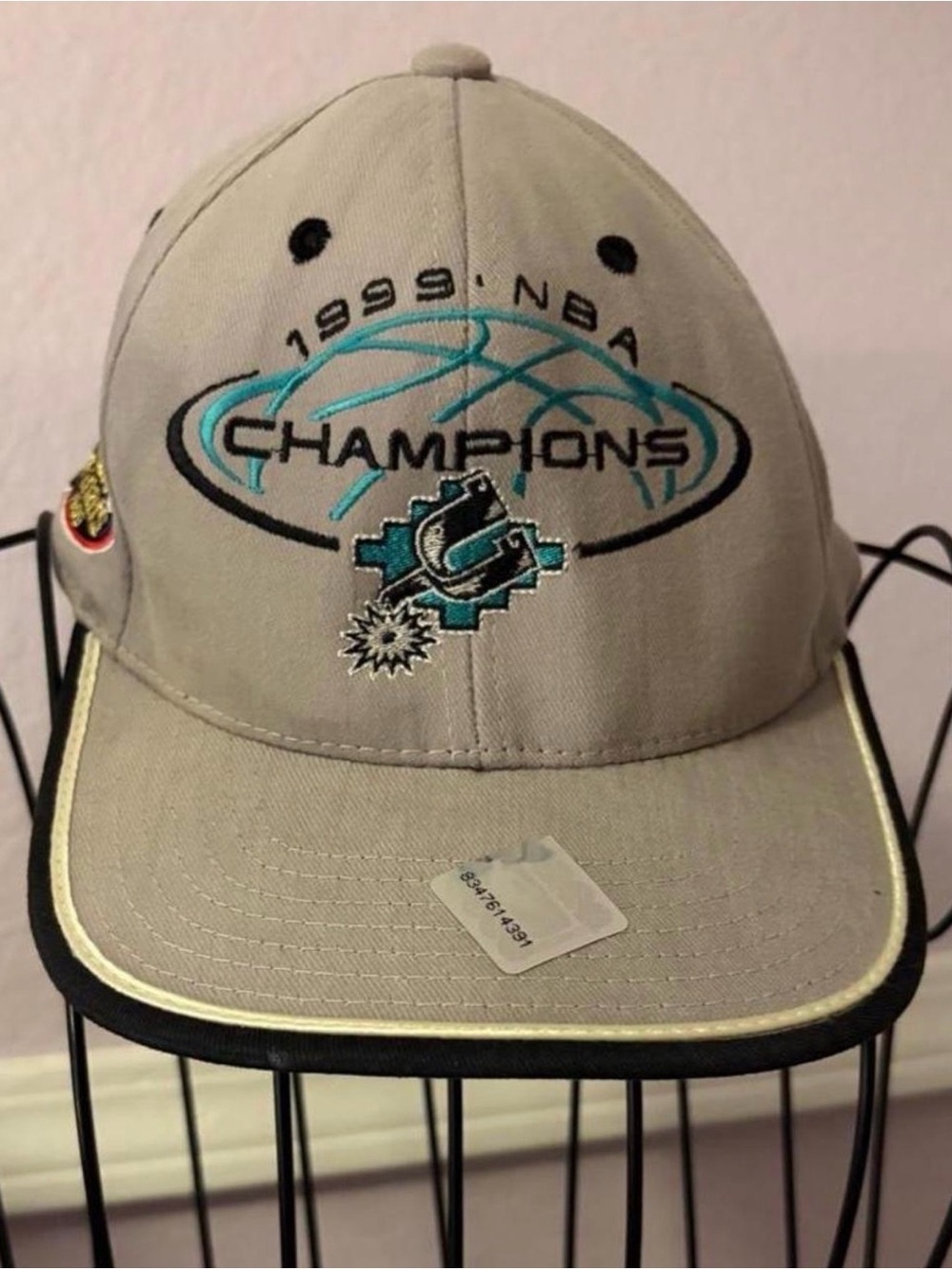 San Antonio Spurs 1999 NBA Champions Grey Basketball Hat